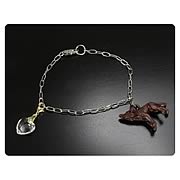 Twilight Breaking Dawn Pt 2 Bella's Wolf and Heart Bracelet